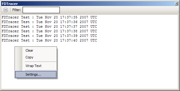 fdtracer context menu