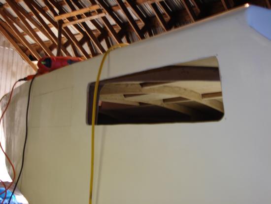 cutting out the windows